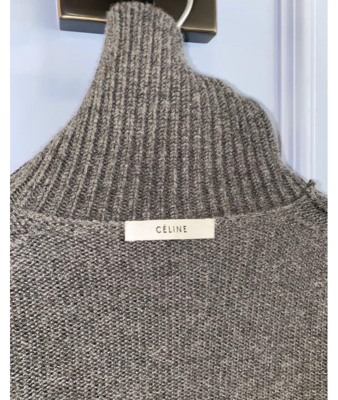 CELINE PRE-OWNED Серый шерстяной джемпер / свитер, фото 5
