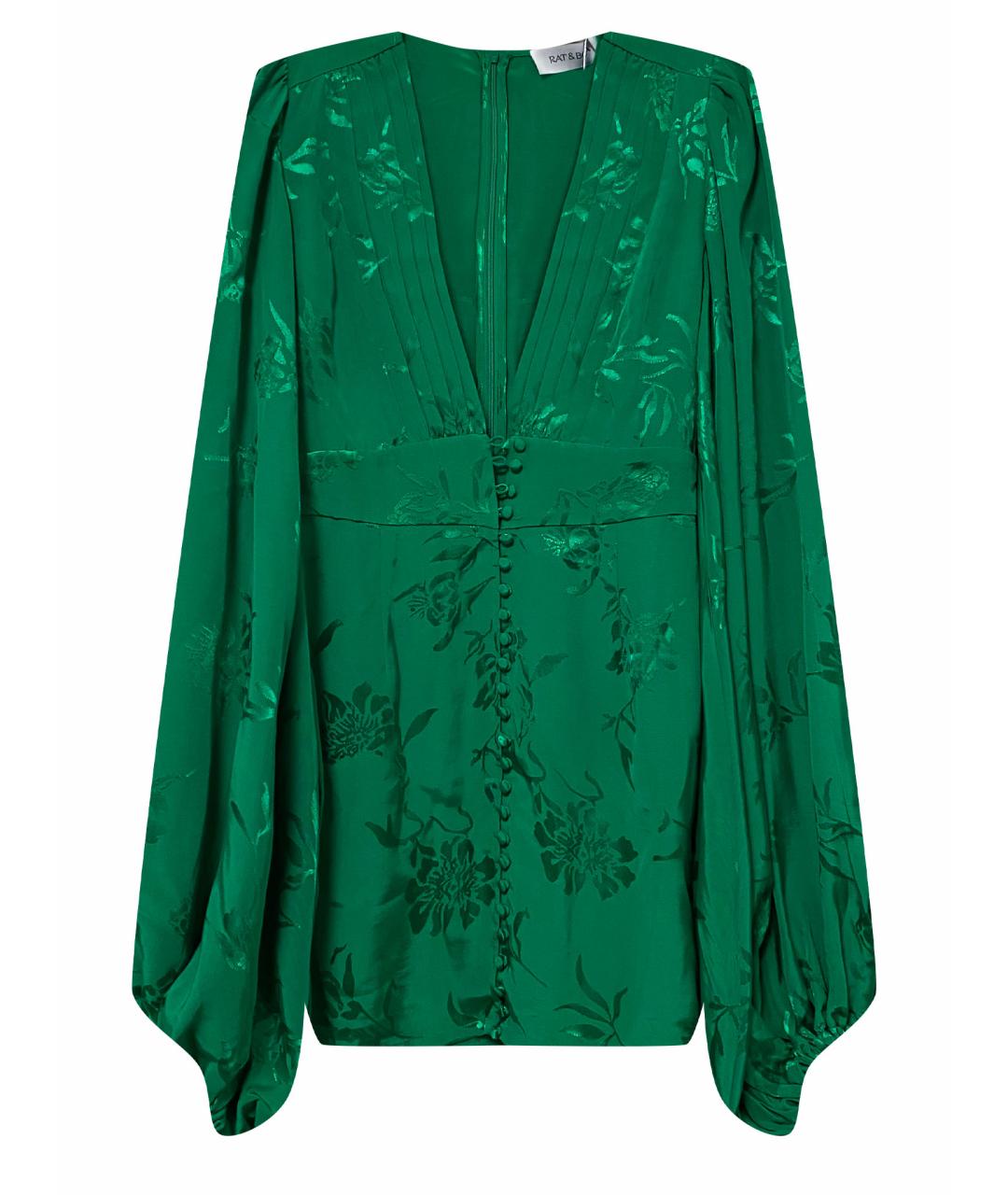 RAT&BOA Зеленые вискозное коктейльное платье, фото 1