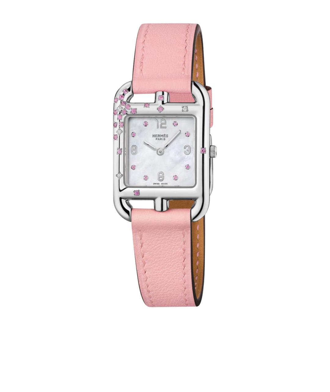 HERMES PRE-OWNED Розовые стальные часы, фото 1