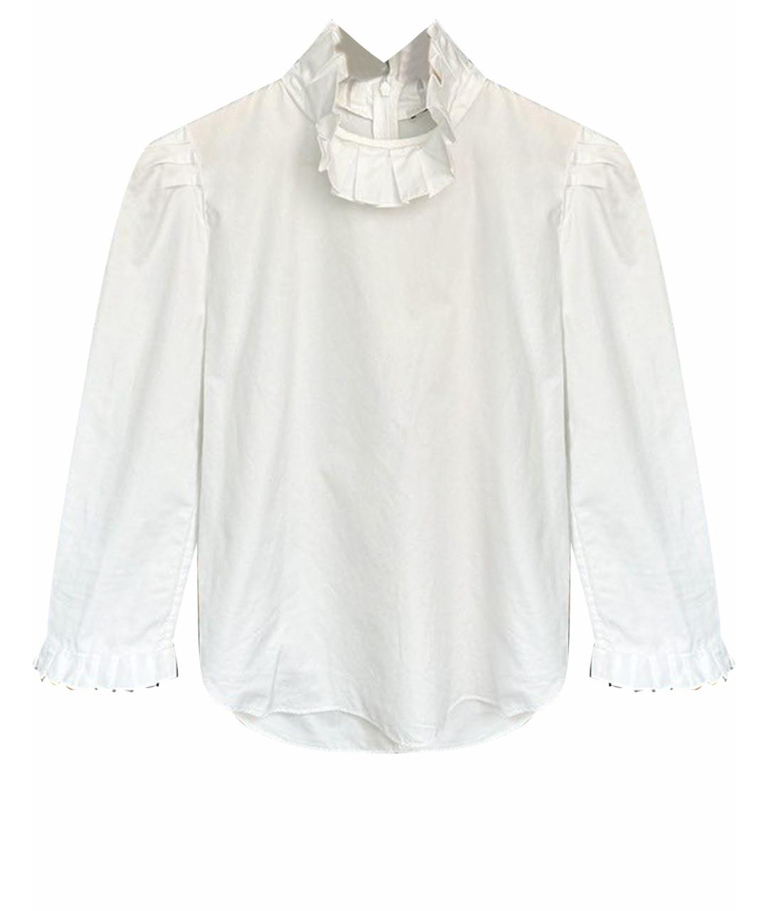 SANDRO Белая хлопковая блузы, фото 1