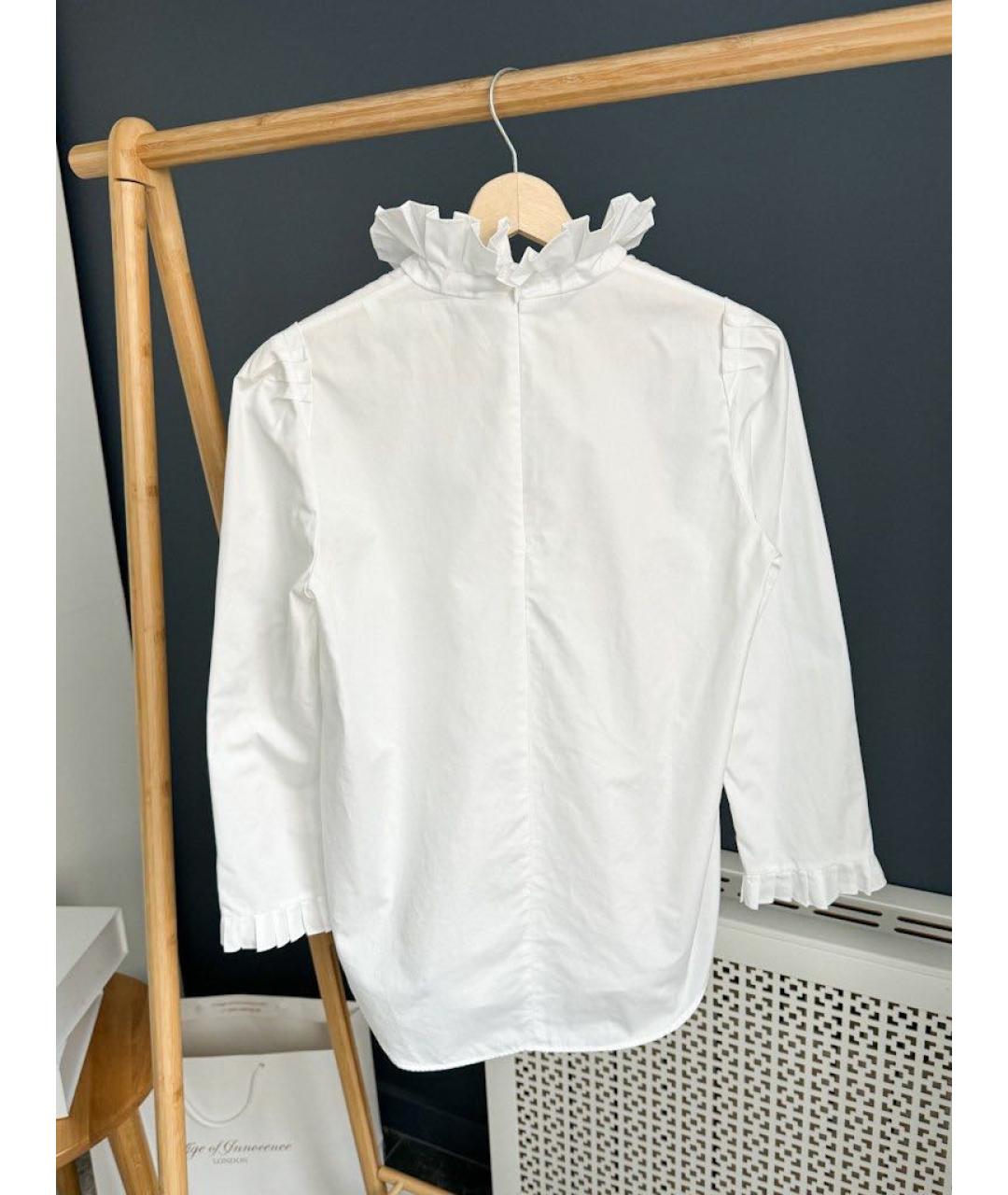 SANDRO Белая хлопковая блузы, фото 2