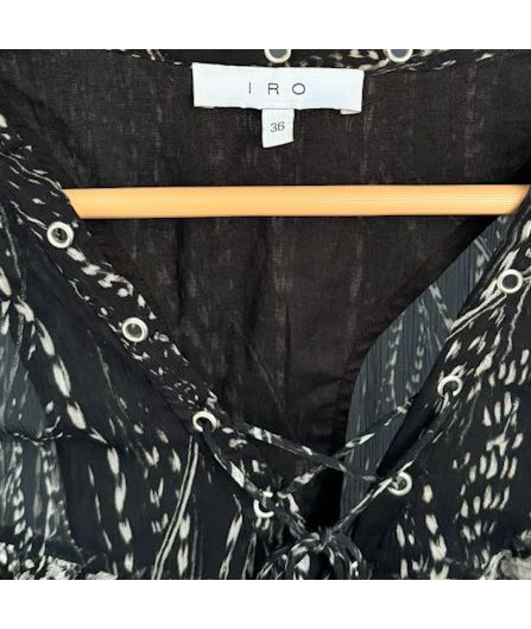 IRO Черная вискозная блузы, фото 4