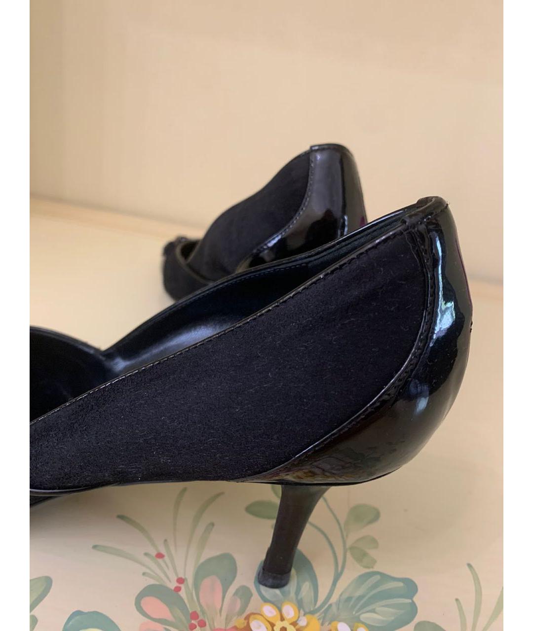 CHRISTIAN DIOR PRE-OWNED Черные замшевые туфли, фото 5
