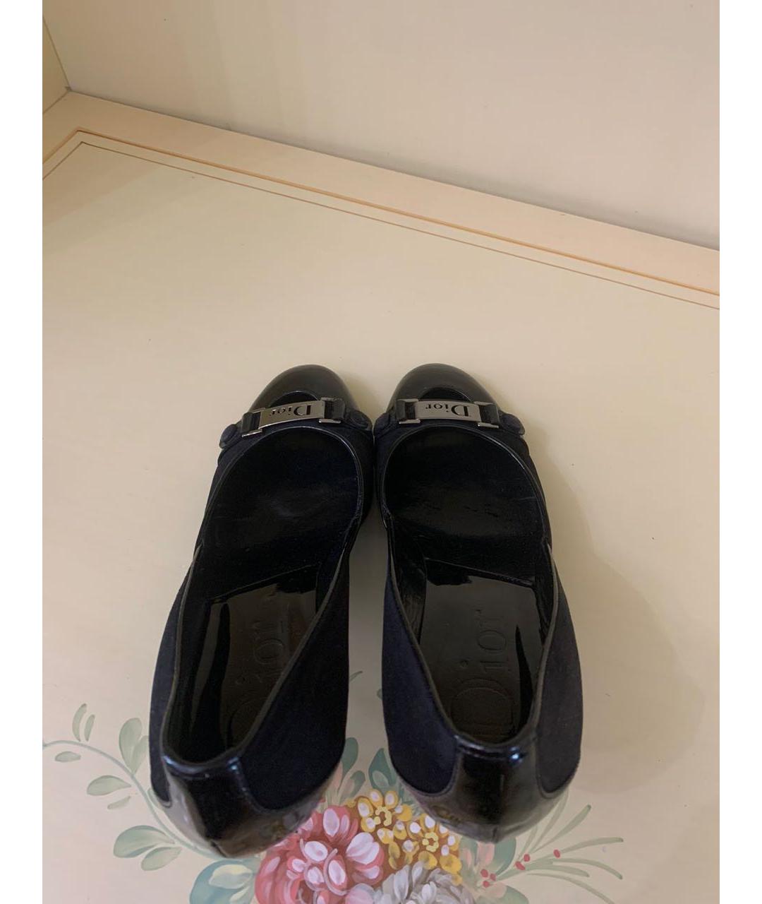 CHRISTIAN DIOR PRE-OWNED Черные замшевые туфли, фото 3