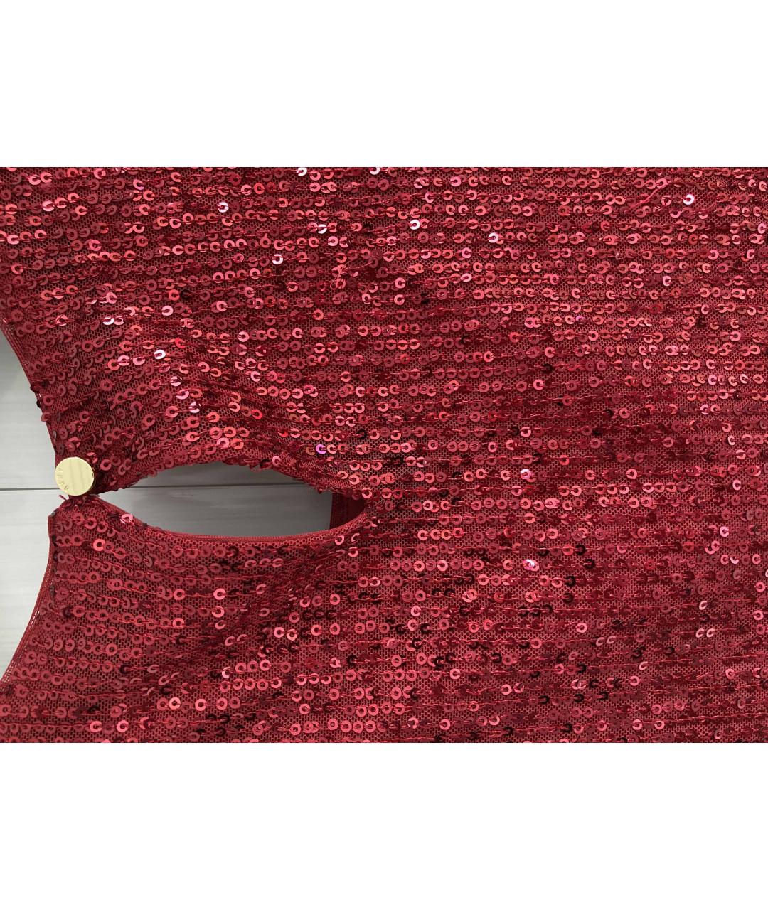 DKNY Красное полиэстеровое коктейльное платье, фото 5