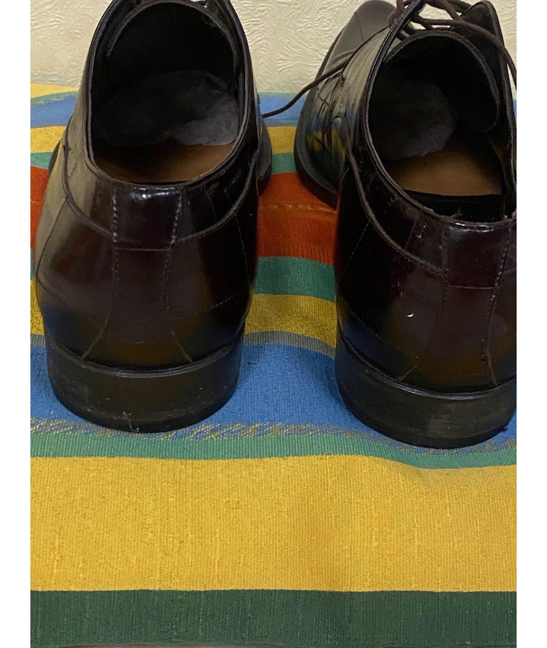 DOLCE&GABBANA Бордовые туфли из экзотической кожи, фото 3