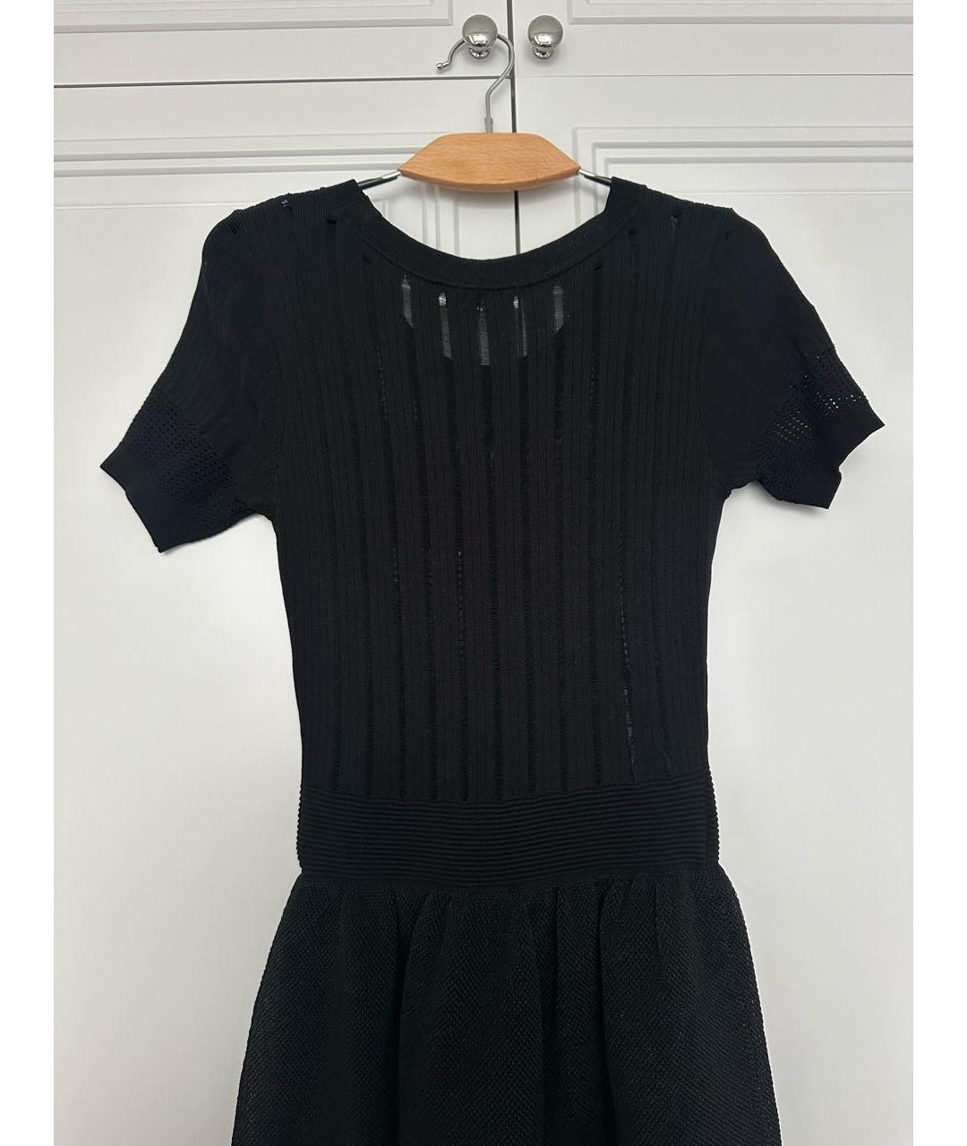 SANDRO Черное вискозное коктейльное платье, фото 6