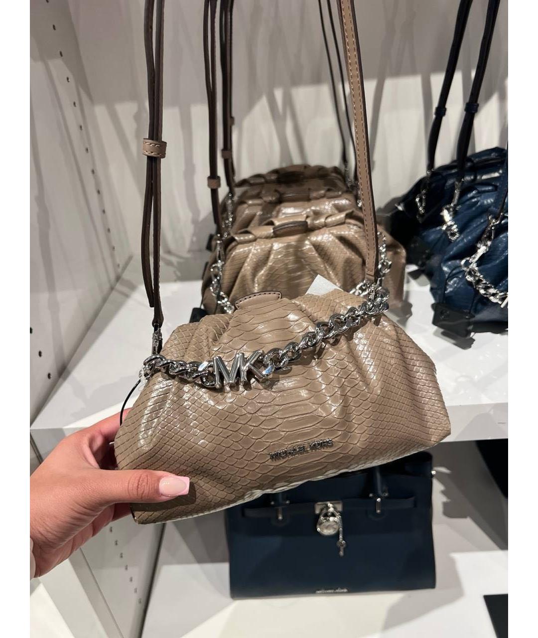 MICHAEL KORS Бежевая сумка через плечо, фото 6