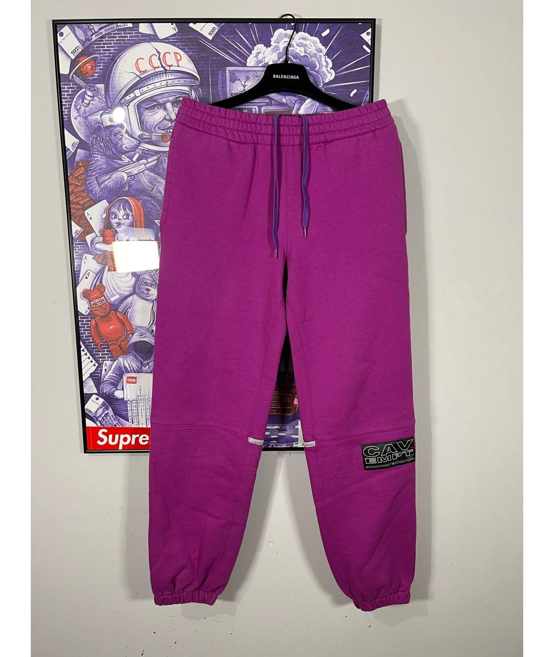 CAV EMPT Фиолетовые хлопковые спортивные брюки и шорты, фото 8