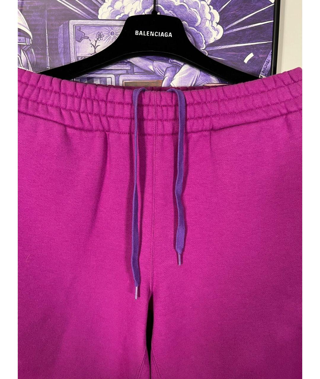 CAV EMPT Фиолетовые хлопковые спортивные брюки и шорты, фото 3