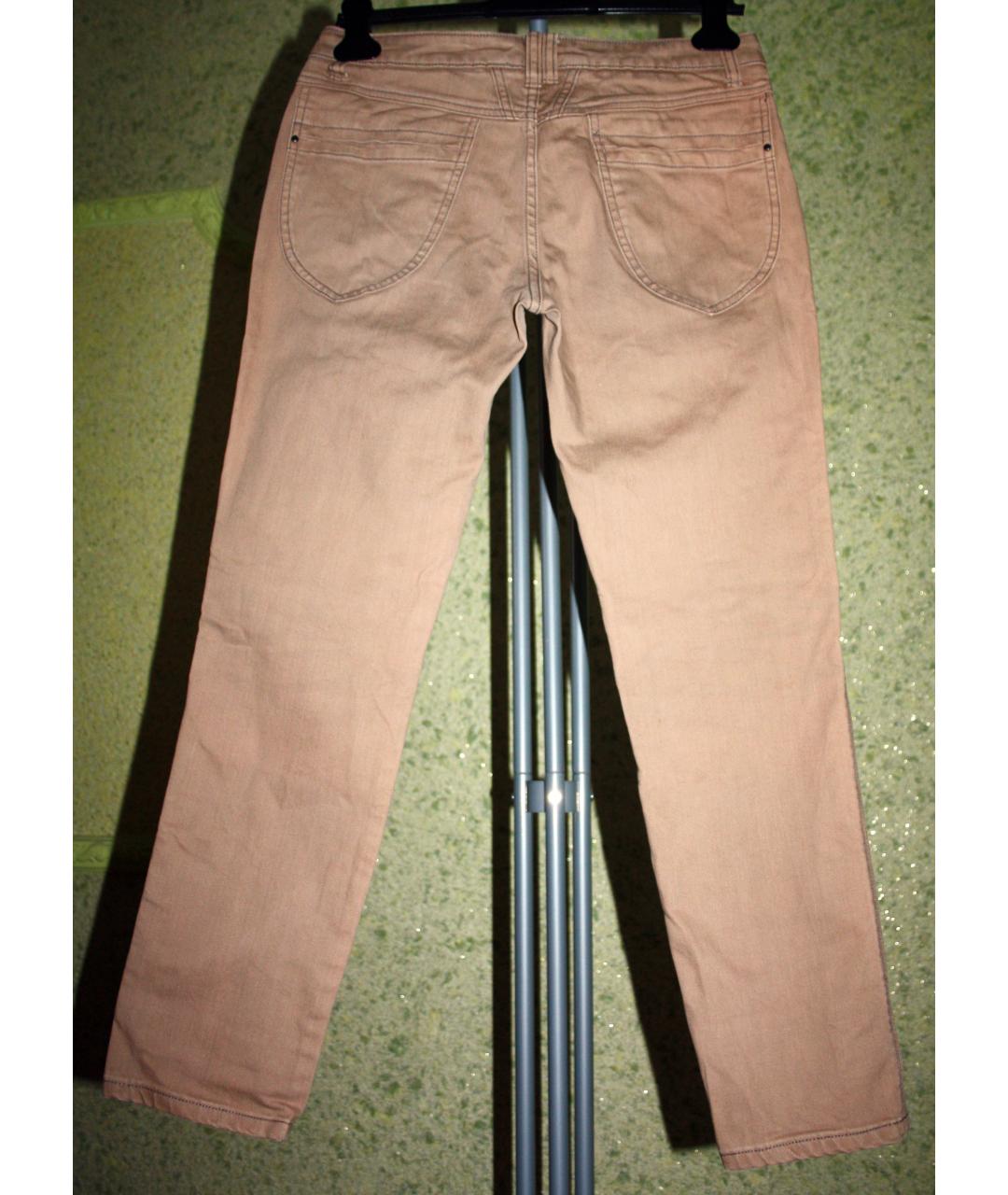 CLOSED Бежевые хлопковые прямые брюки, фото 2