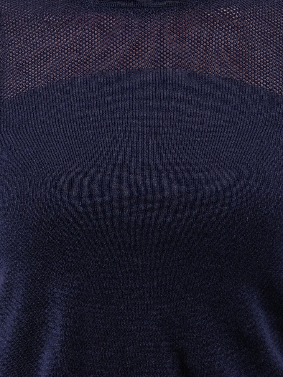 LOUIS VUITTON PRE-OWNED Темно-синяя шерстяная футболка, фото 4