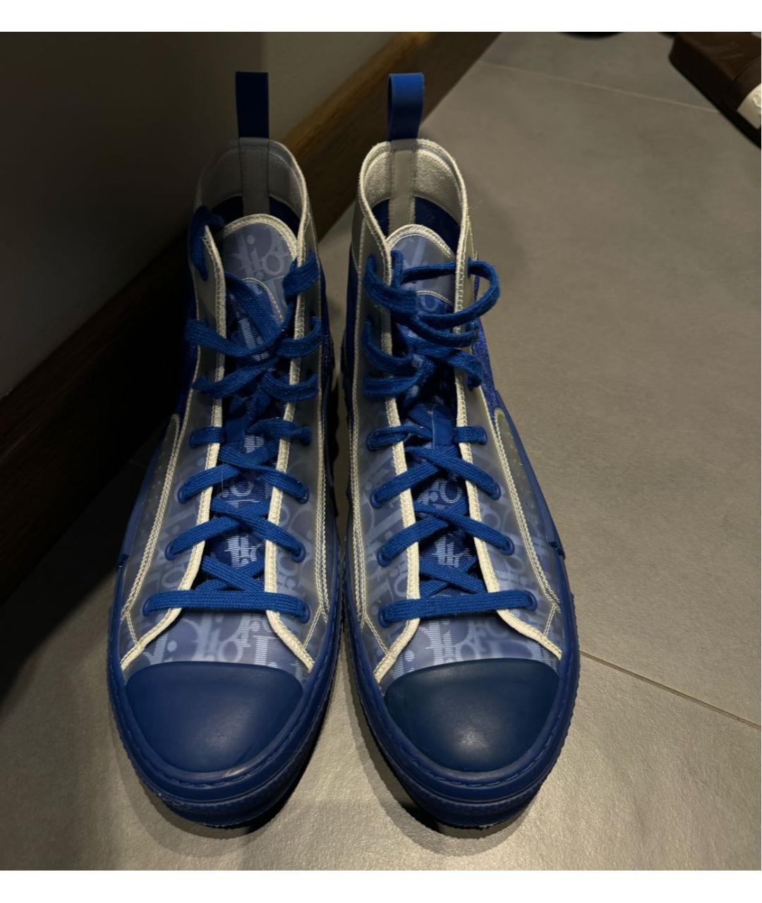 CHRISTIAN DIOR PRE-OWNED Синие высокие кроссовки / кеды, фото 2