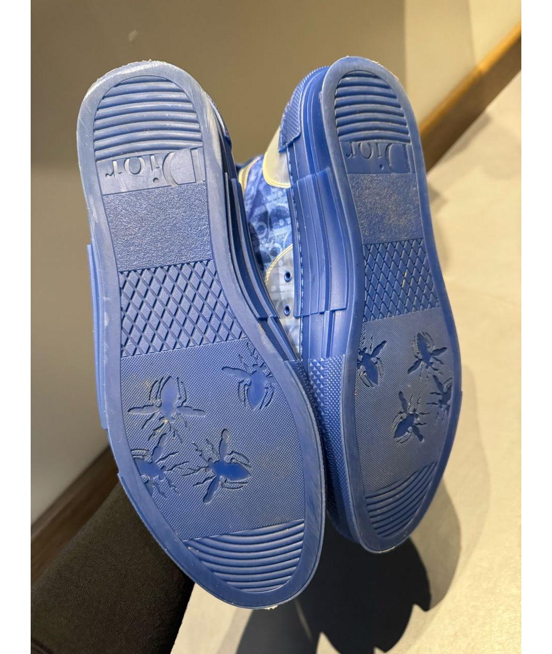 CHRISTIAN DIOR PRE-OWNED Синие высокие кроссовки / кеды, фото 7