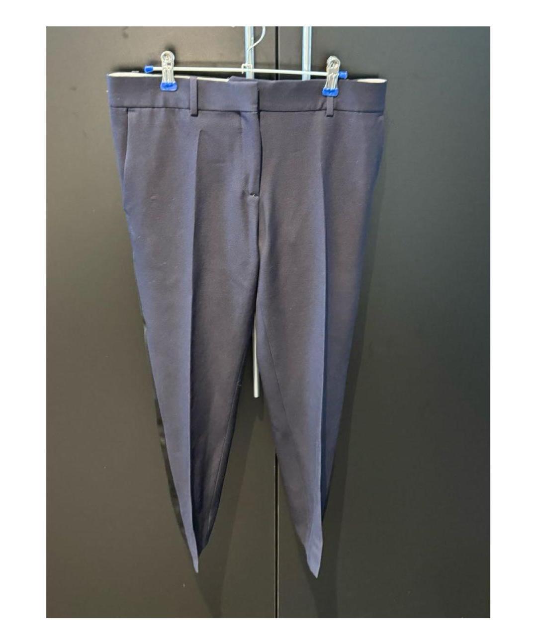 CELINE PRE-OWNED Темно-синие прямые брюки, фото 4