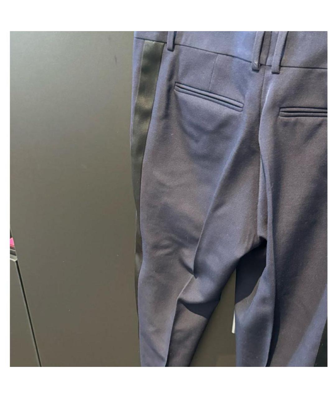 CELINE PRE-OWNED Темно-синие прямые брюки, фото 7