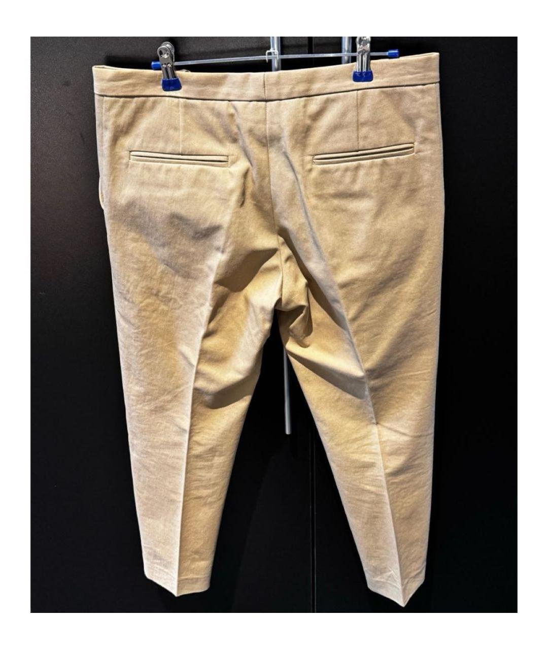MARNI Бежевые прямые брюки, фото 3