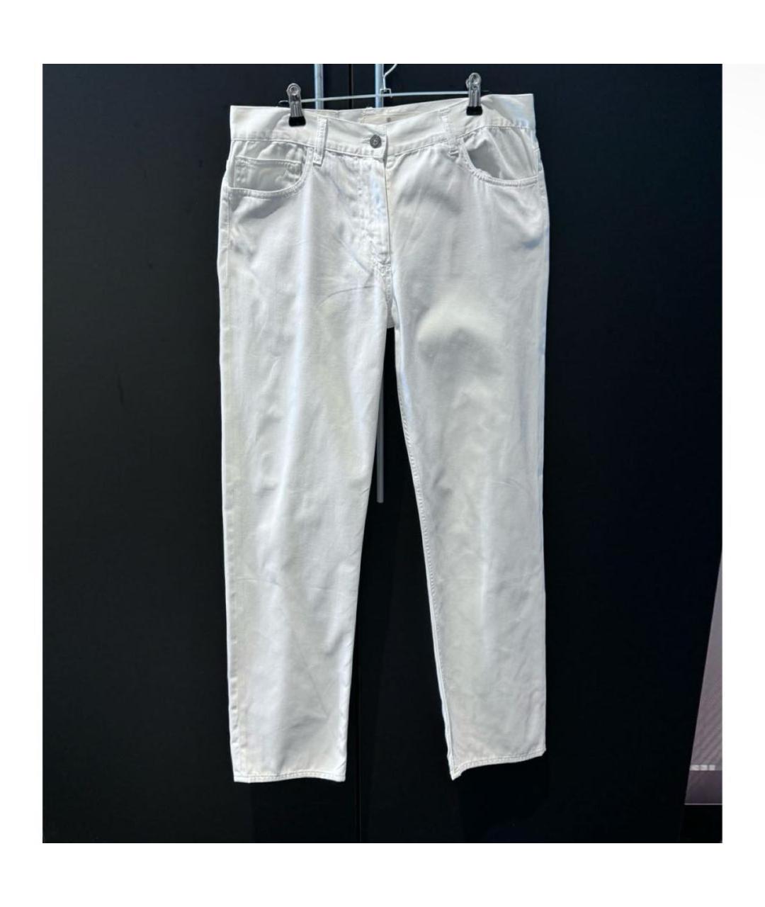 GOLDEN GOOSE DELUXE BRAND Белые прямые джинсы, фото 2