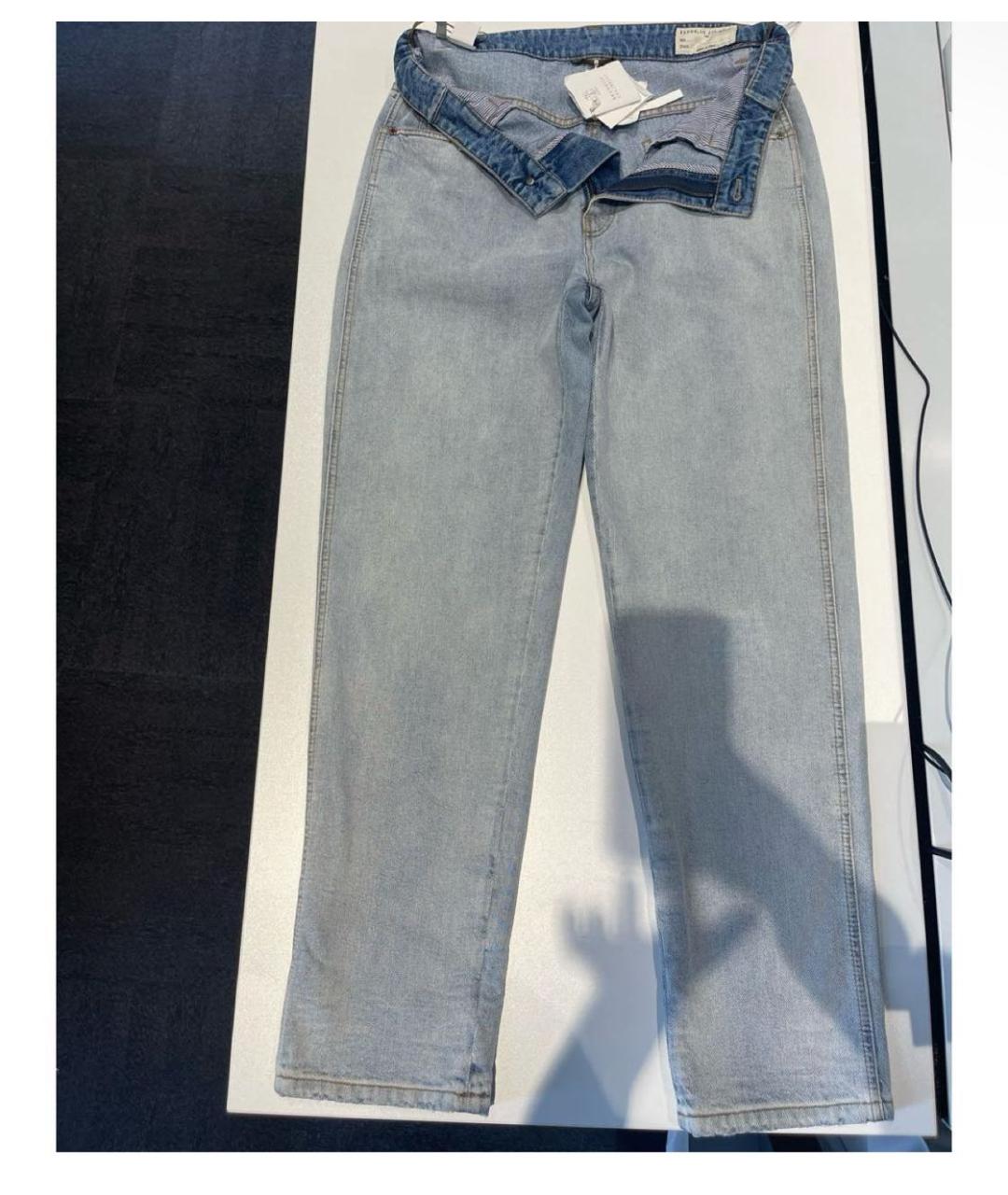 BRUNELLO CUCINELLI Голубые прямые джинсы, фото 2