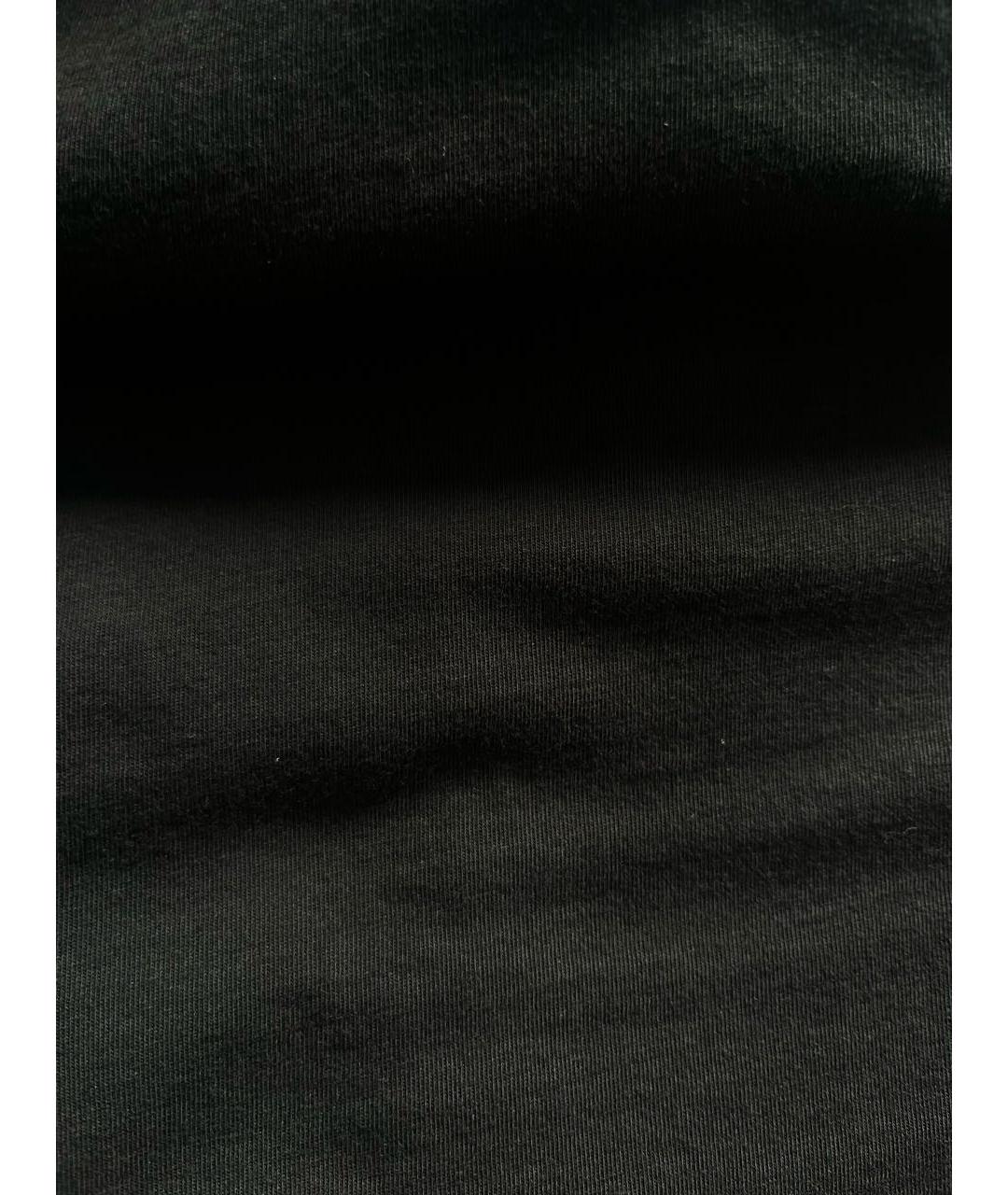 COSTUME NATIONAL Черная хлопковая футболка, фото 4