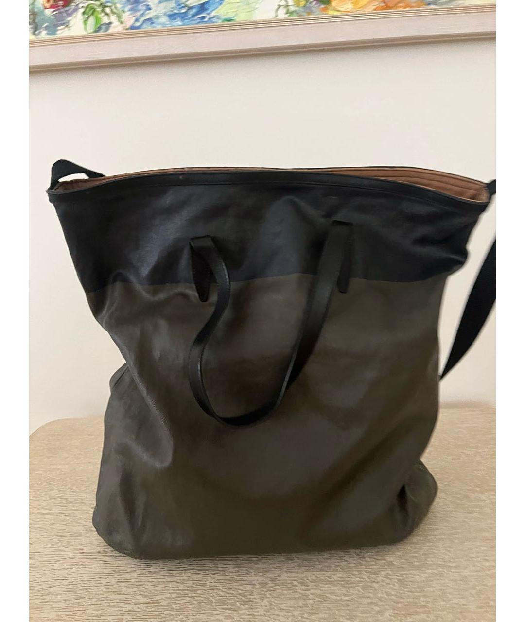 DRIES VAN NOTEN Черная сумка через плечо из искусственной кожи, фото 6