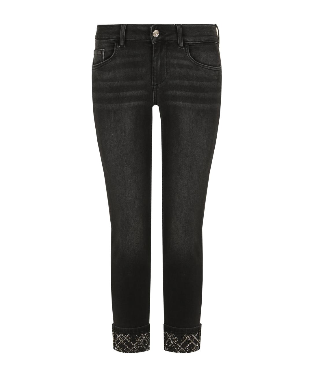 LIU JO Черные хлопковые прямые джинсы, фото 1