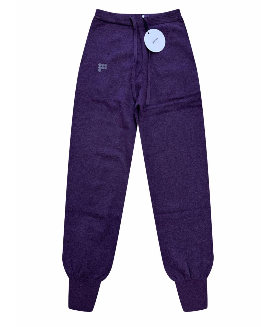 THE PANGAIA Фиолетовые кашемировые спортивные брюки и шорты, фото 1