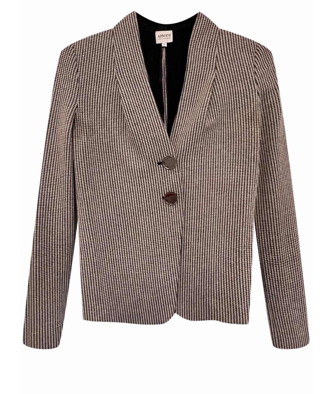ARMANI COLLEZIONI Серый полиамидовый жакет/пиджак, фото 1