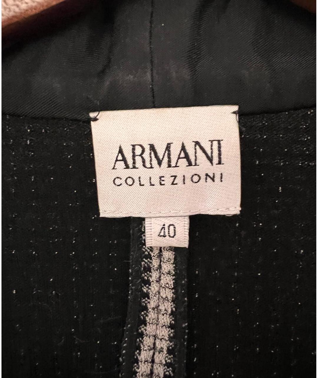 ARMANI COLLEZIONI Серый полиамидовый жакет/пиджак, фото 3