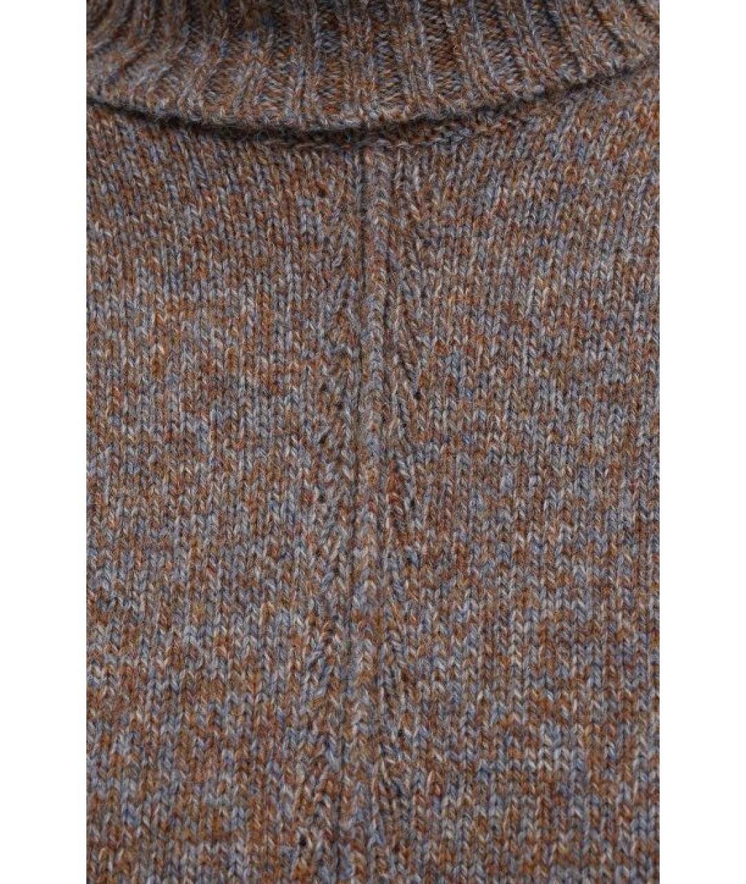 LORENA ANTONIAZZI Коричневый шерстяной джемпер / свитер, фото 4