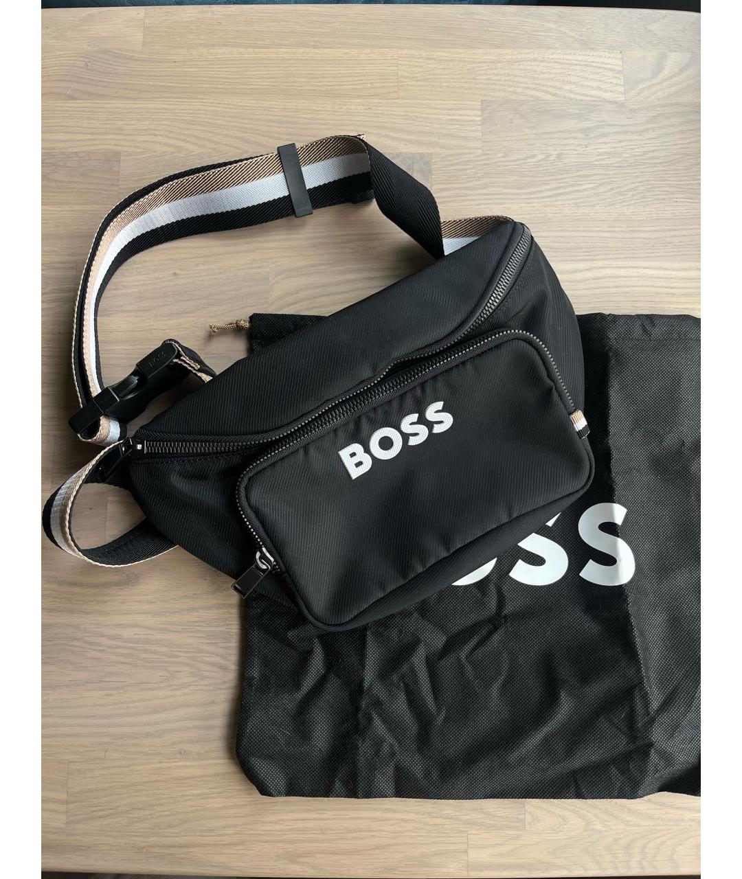 HUGO BOSS Черная поясная сумка, фото 2