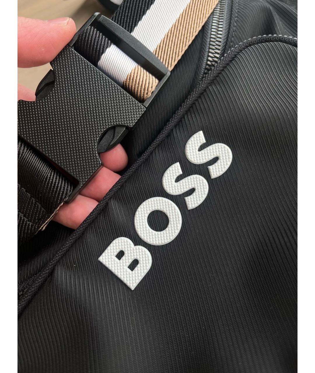 HUGO BOSS Черная поясная сумка, фото 3