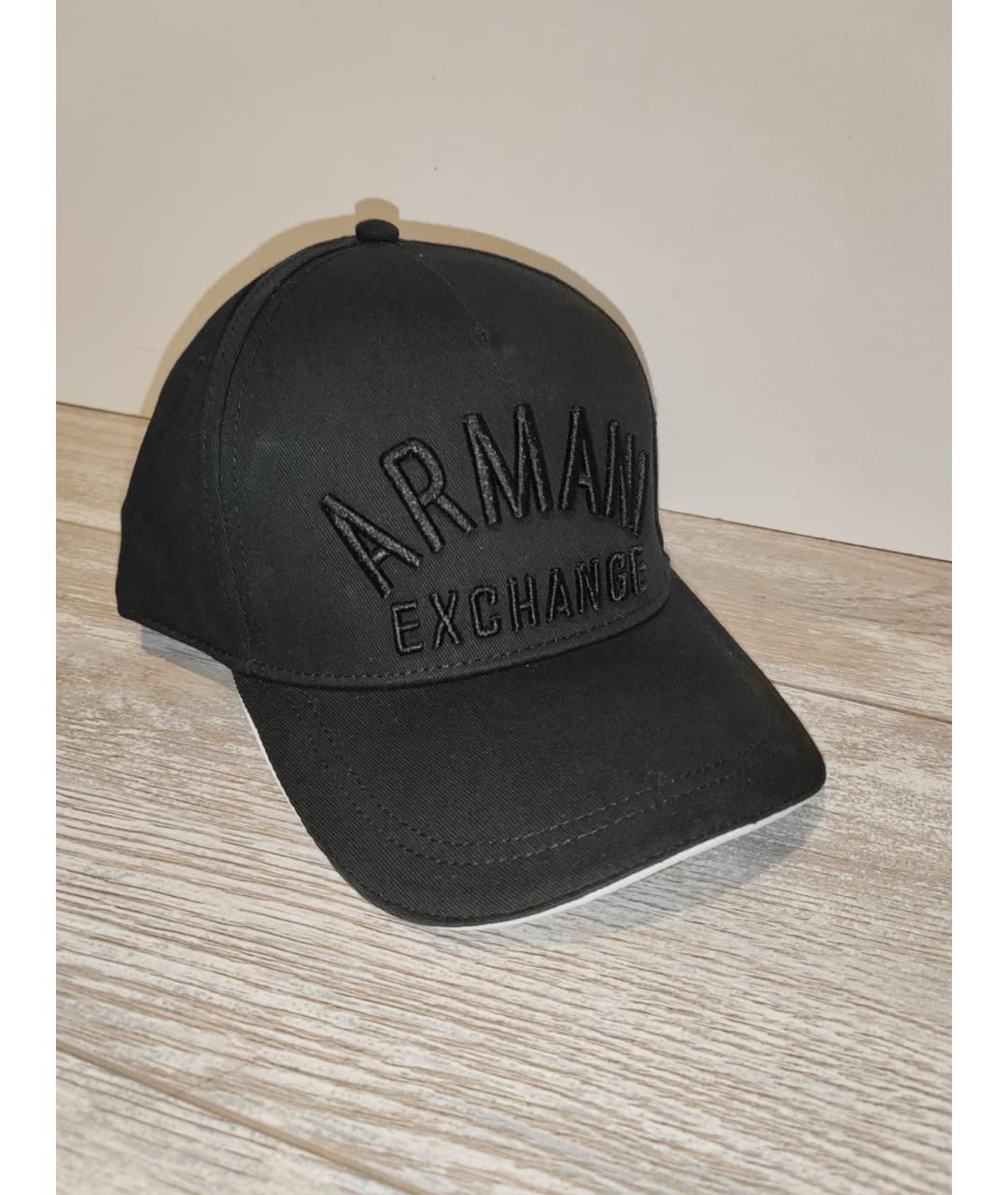 ARMANI EXCHANGE Черная кепка/бейсболка, фото 4