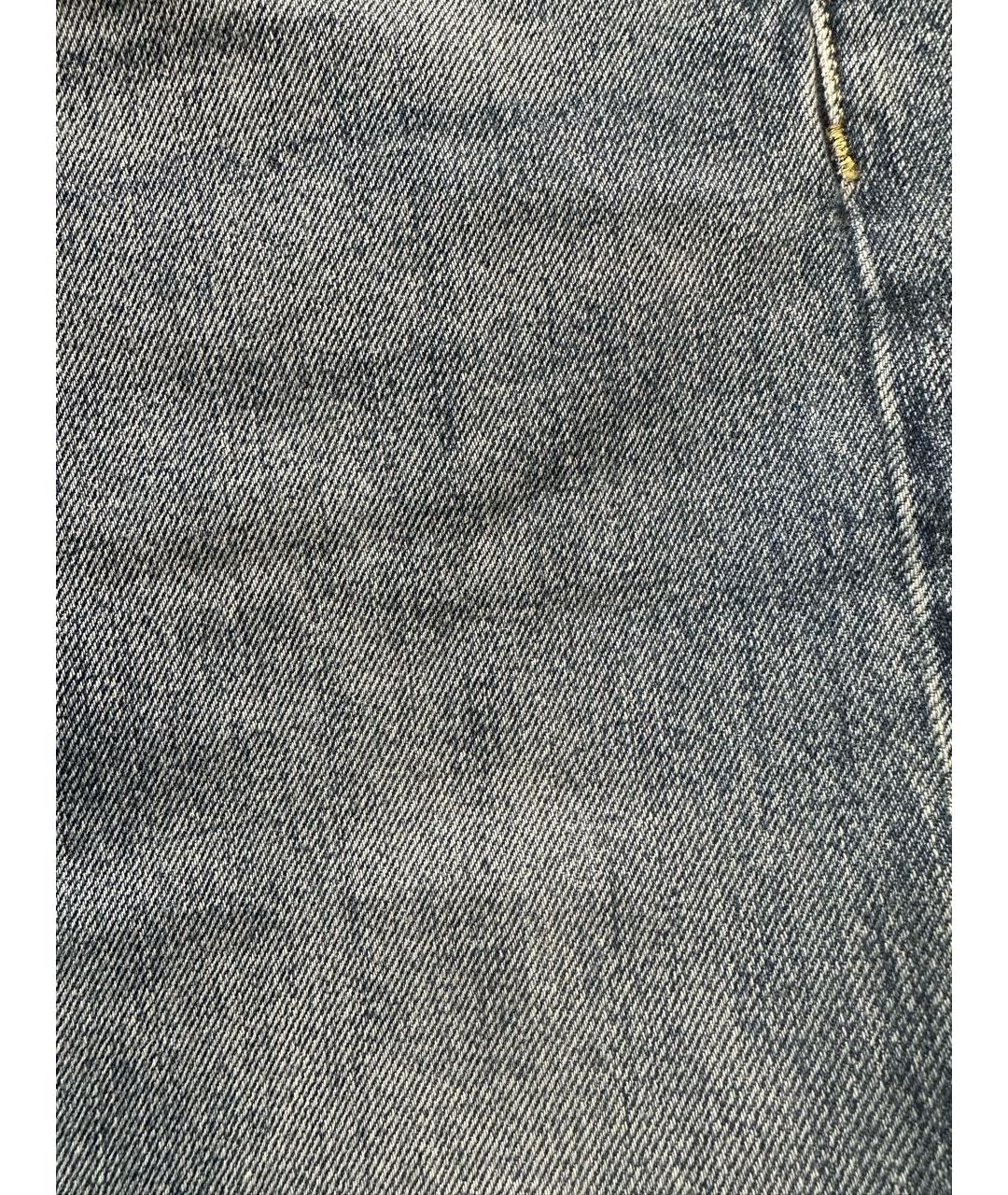 ELEVENTY Синие хлопковые прямые джинсы, фото 4