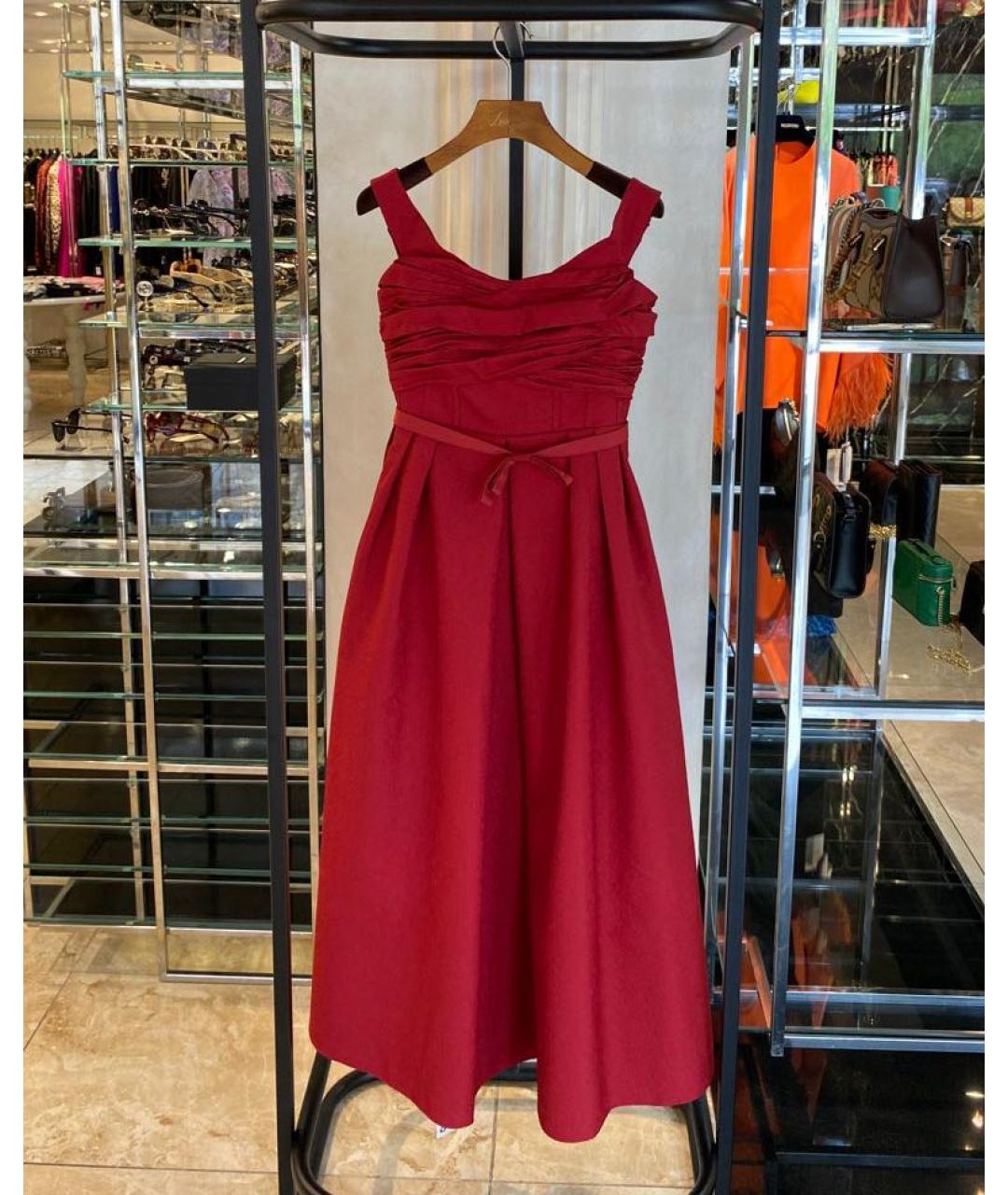 SELF-PORTRAIT Красное повседневное платье, фото 3