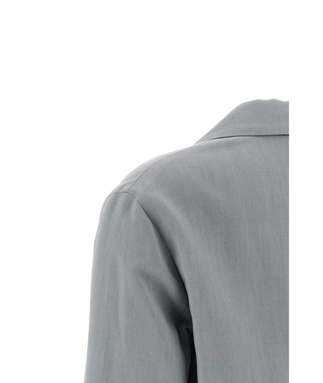 BRUNELLO CUCINELLI Голубой вискозный костюм с брюками, фото 3