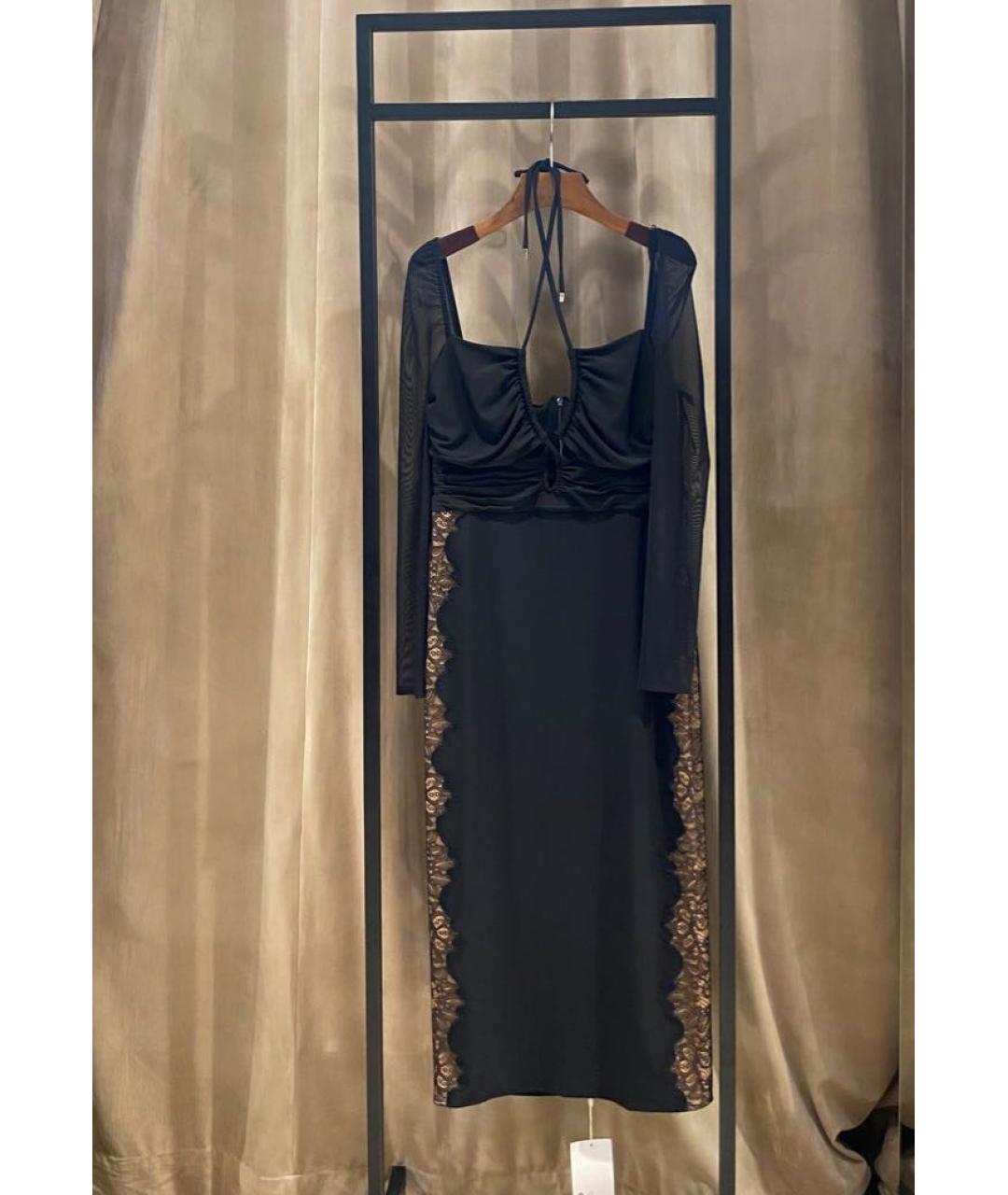 SELF-PORTRAIT Черное повседневное платье, фото 2