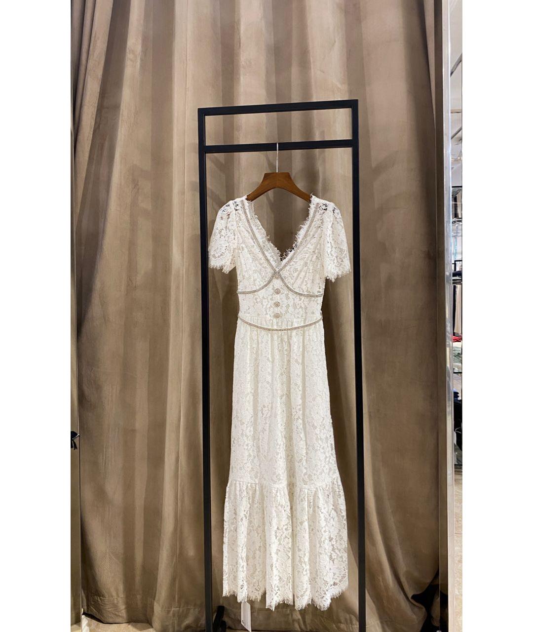 SELF-PORTRAIT Белое повседневное платье, фото 3