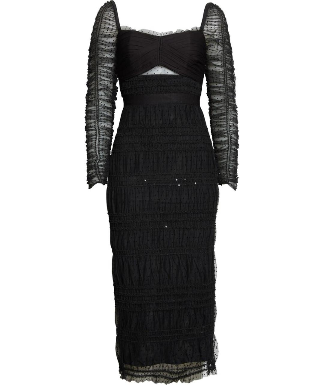 SELF-PORTRAIT Черное повседневное платье, фото 1