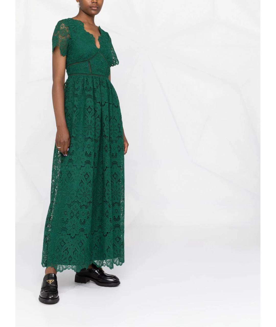 SELF-PORTRAIT Зеленые повседневное платье, фото 4