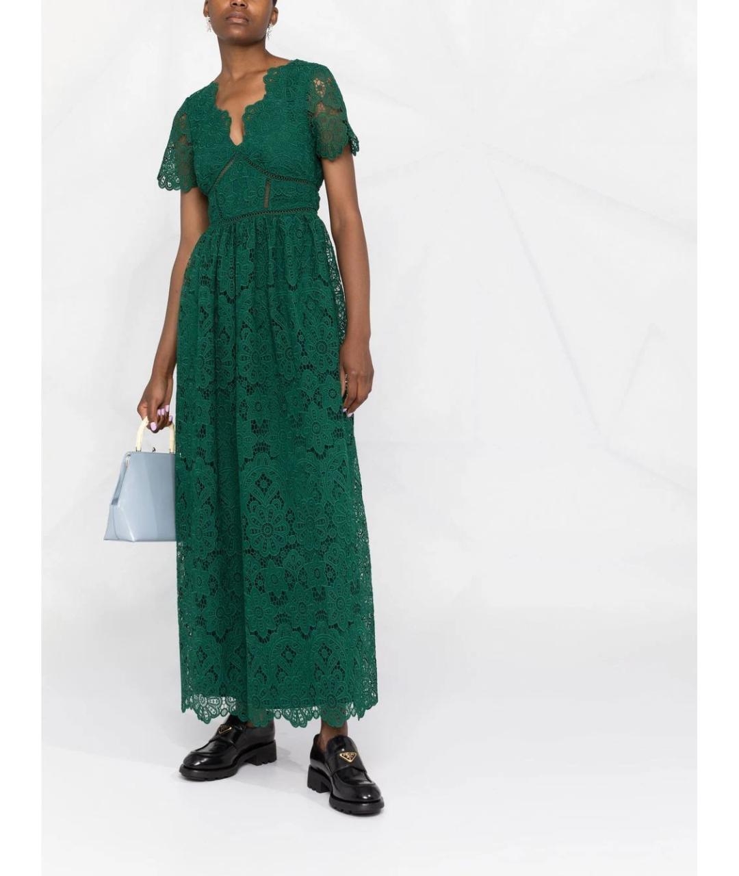 SELF-PORTRAIT Зеленые повседневное платье, фото 5