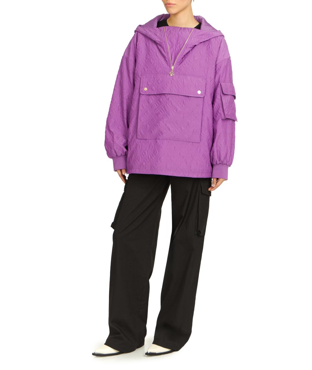 LIU JO Фиолетовая полиэстеровая куртка, фото 2