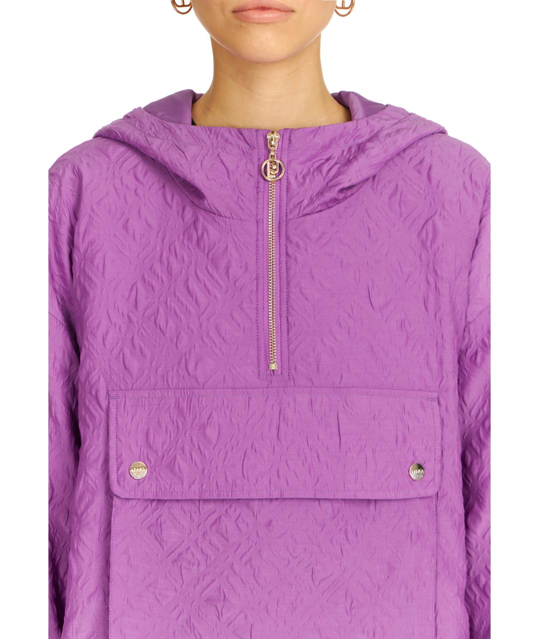 LIU JO Фиолетовая полиэстеровая куртка, фото 4