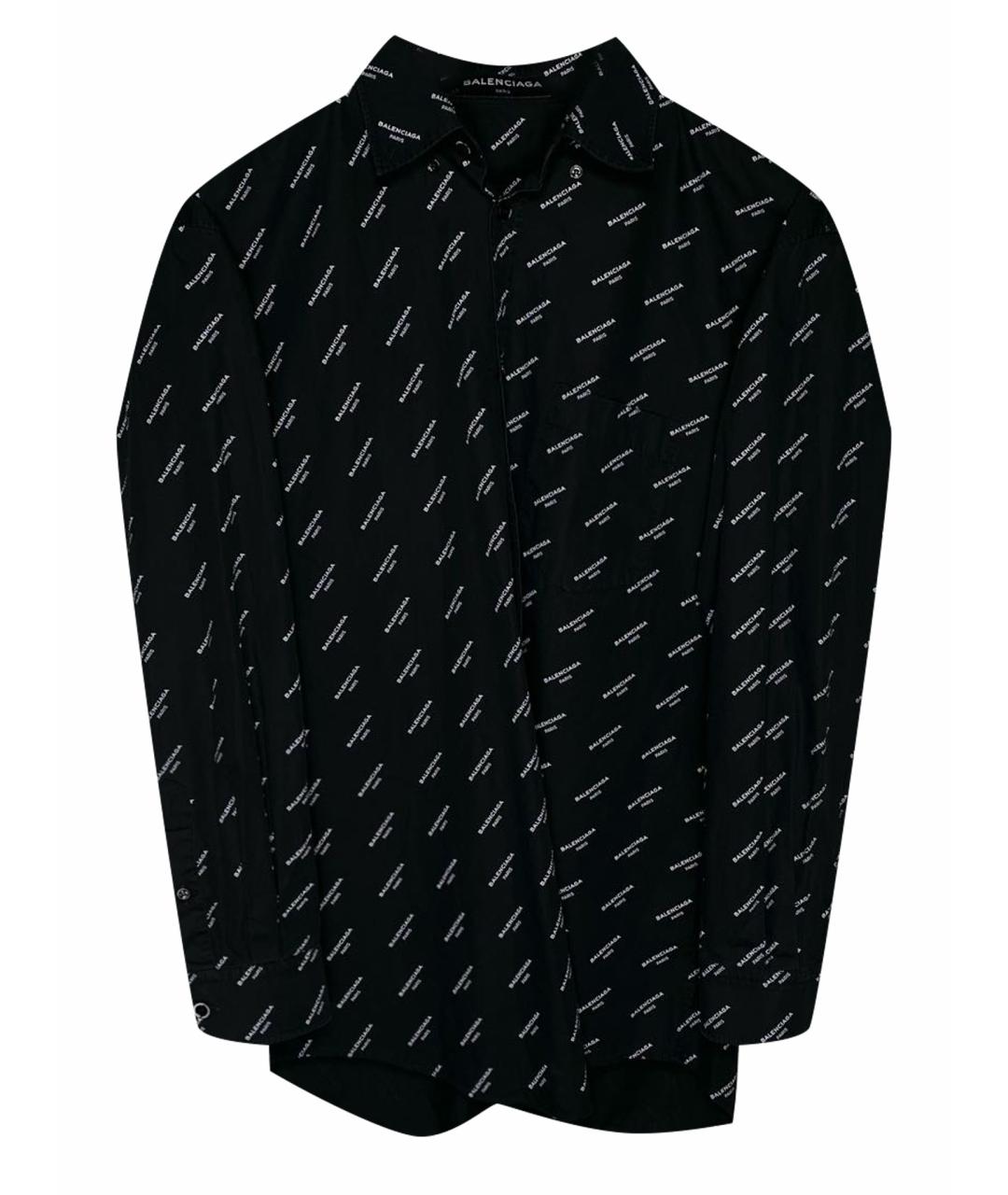 BALENCIAGA Черная кэжуал рубашка, фото 1