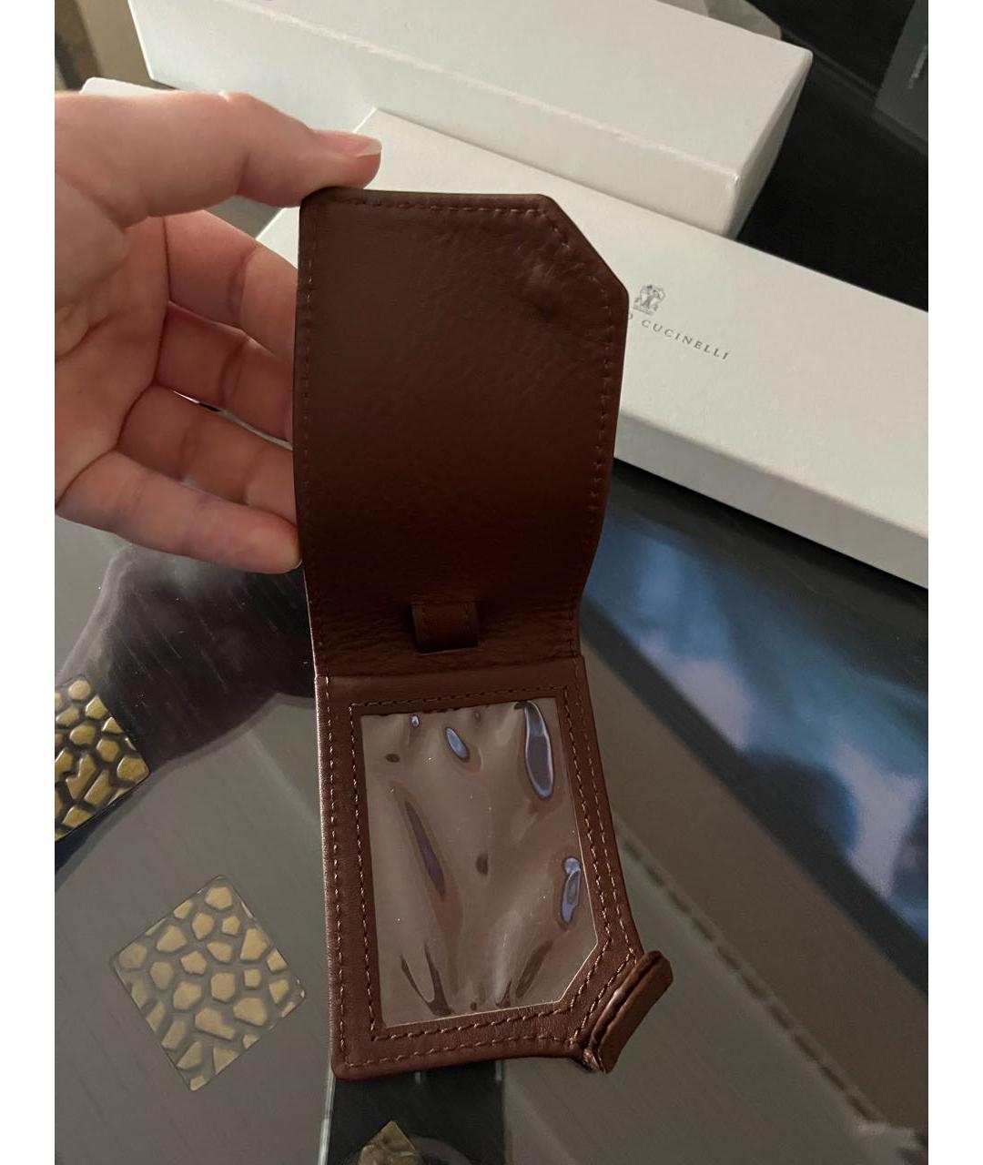 BRUNELLO CUCINELLI Коричневый брелок, фото 3