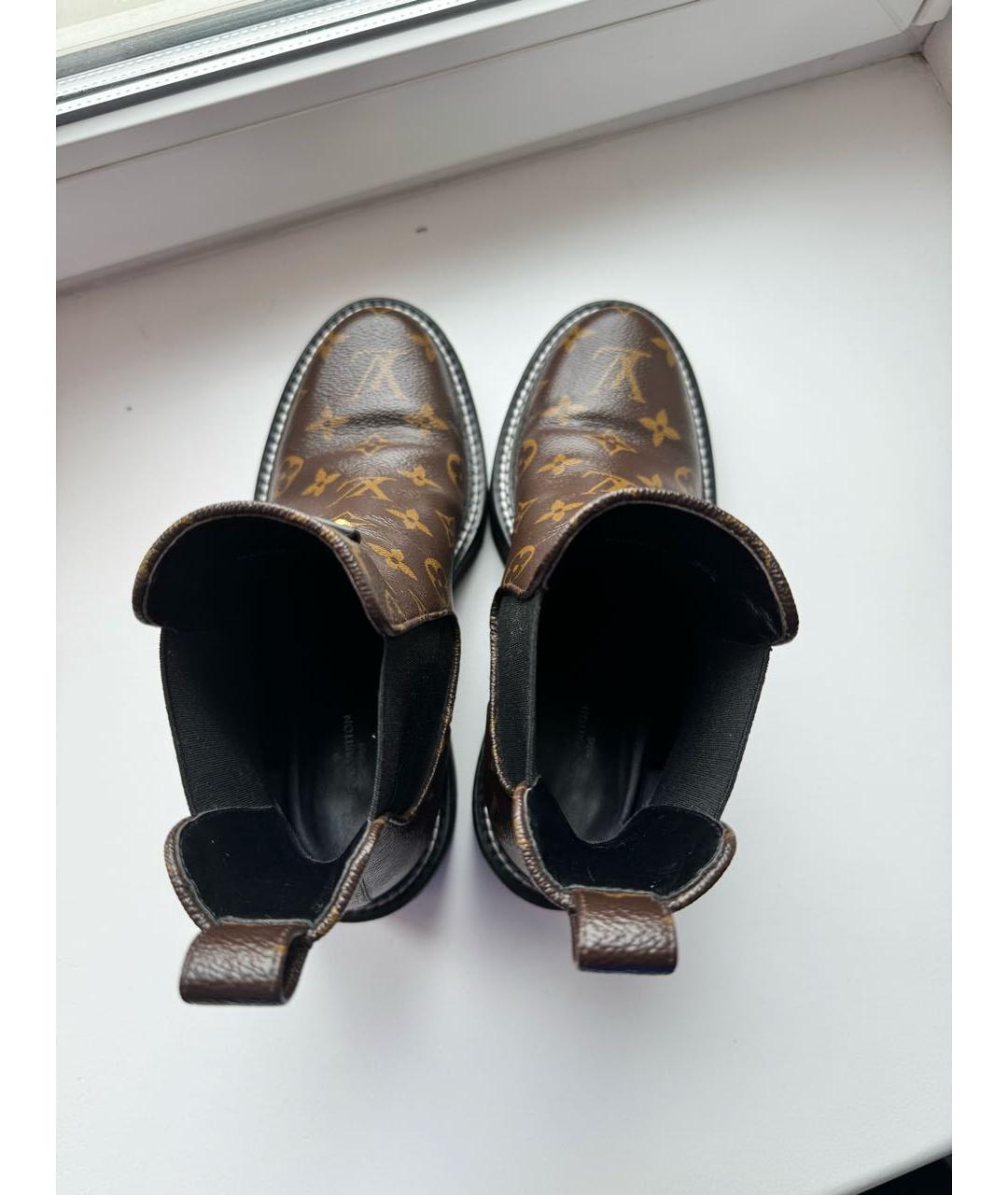 LOUIS VUITTON PRE-OWNED Коричневые ботинки, фото 2