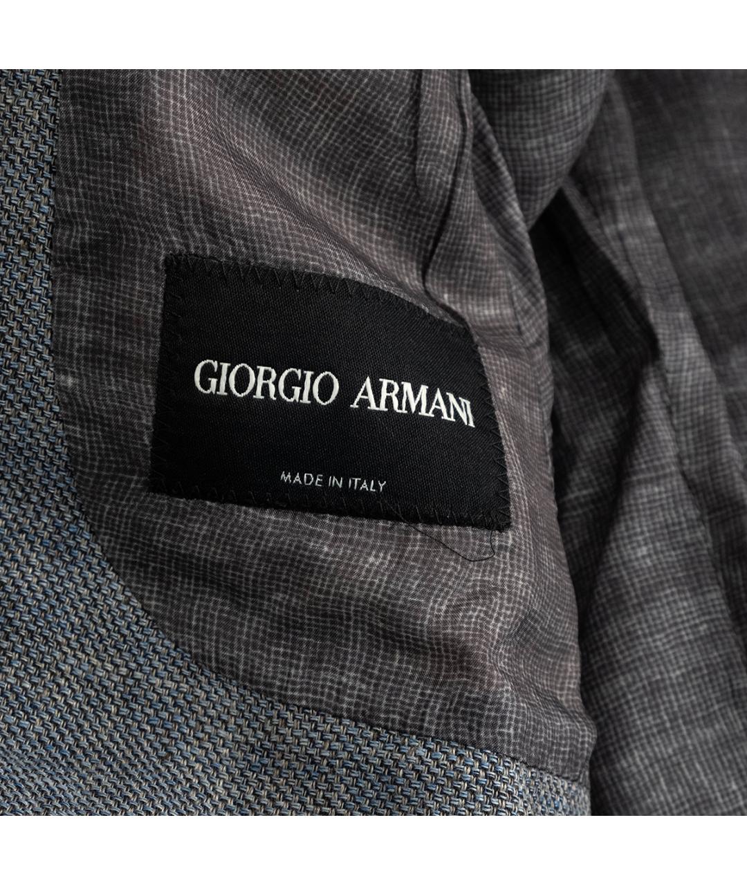GIORGIO ARMANI Синий шерстяной пиджак, фото 6