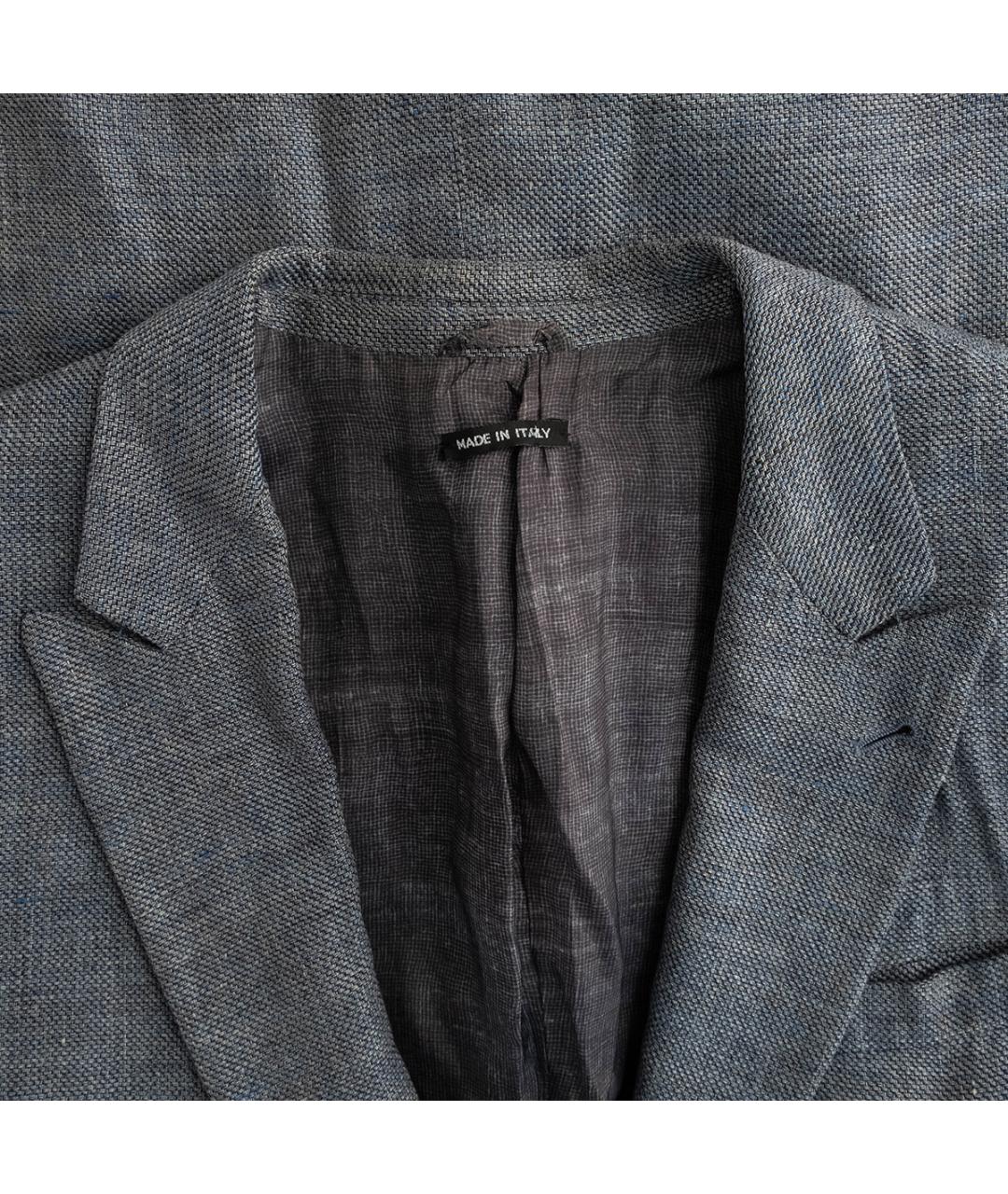 GIORGIO ARMANI Синий шерстяной пиджак, фото 3