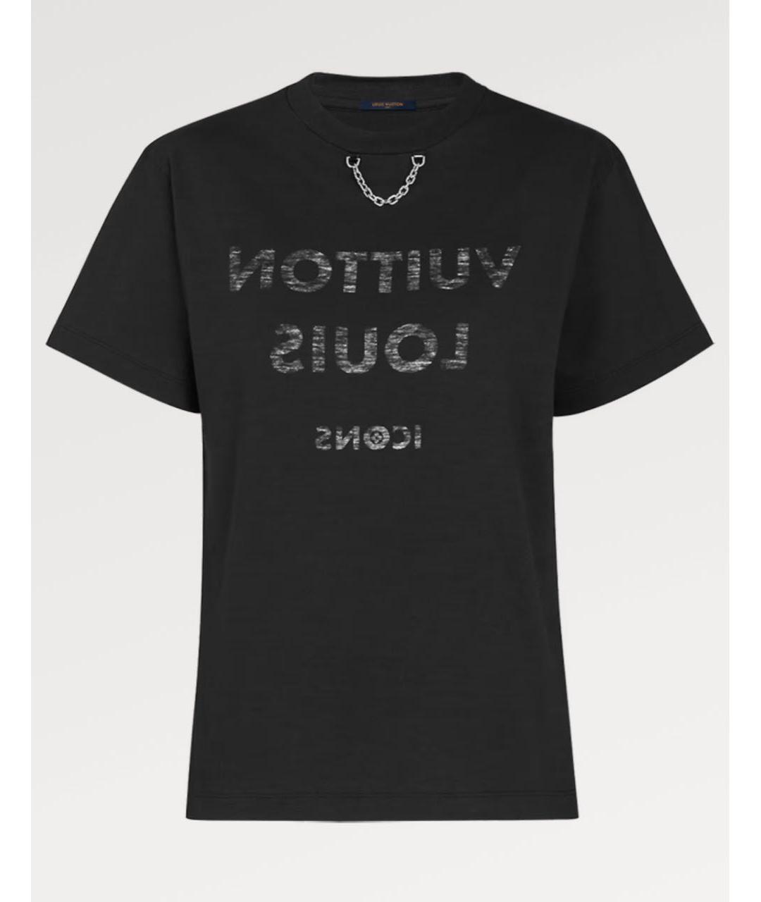 LOUIS VUITTON PRE-OWNED Черная хлопковая футболка, фото 8