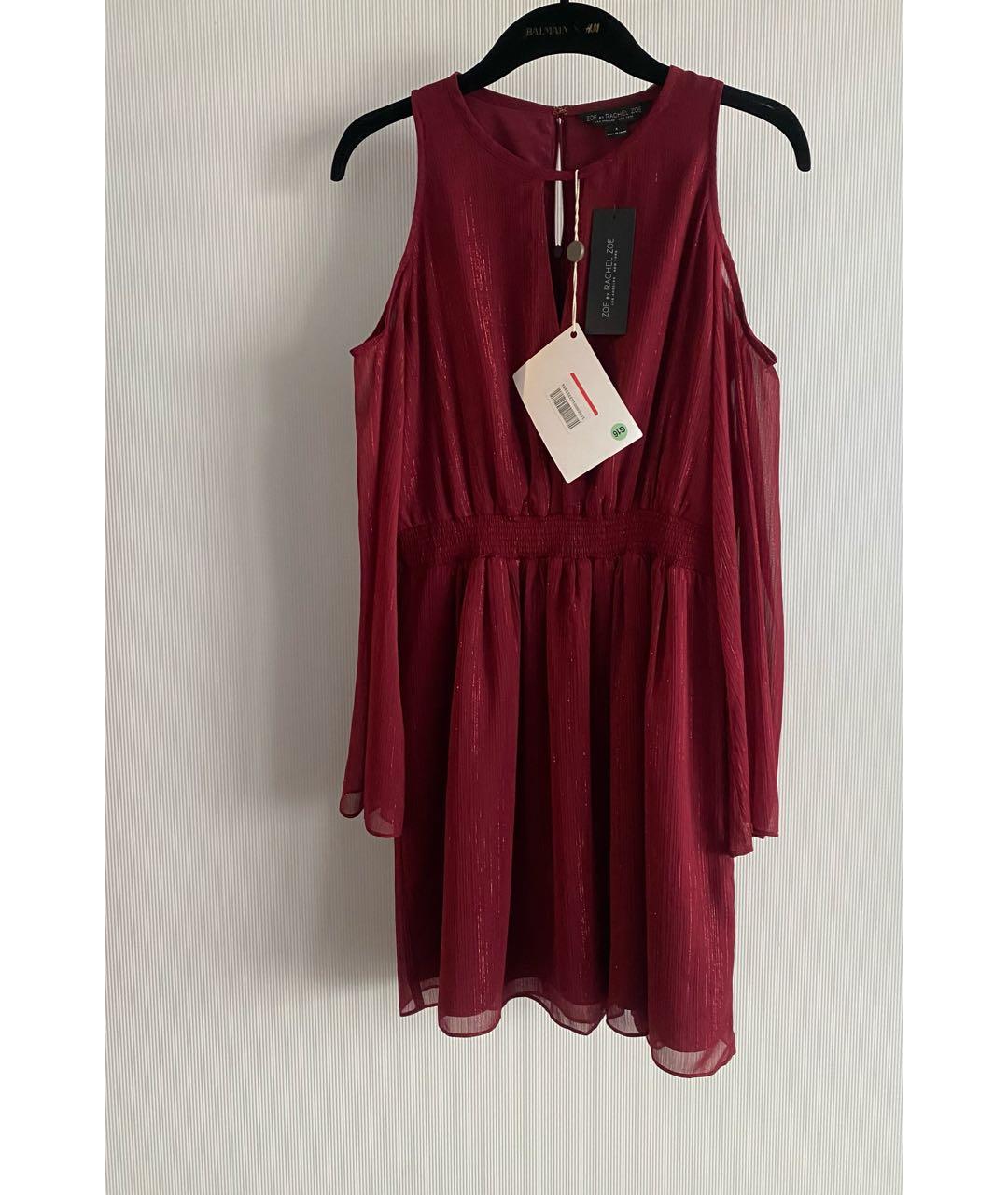 RACHEL ZOE Красное полиэстеровое повседневное платье, фото 4